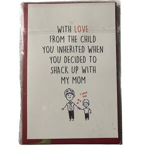 Funny Father's Day Card From Adopted Child‎ Stepson Stepdad Gift